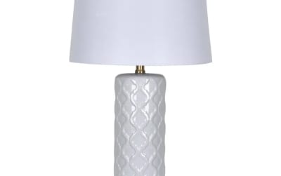                 Ceramic Textured Table Lamp                