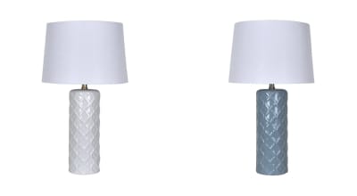                 Ceramic Textured Table Lamp                