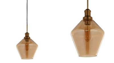                 Glass Hardwire Pendant Light                